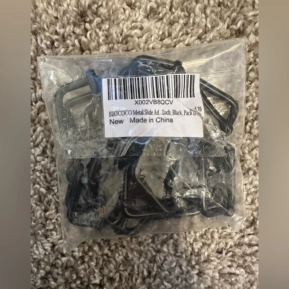 Metal Slide Adjuster Buckle Tri-Glides - Picture 3 of 5